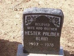 Hester M <I>Palmer</I> Blain 