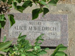 Alice M. <I>Colvin</I> Wiedrich 
