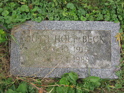Ruth <I>Holt</I> Beck 