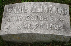Jennie W. <I>Glick</I> Orr 