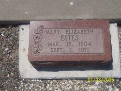 Mary Elizabeth <I>Hill</I> Estes 