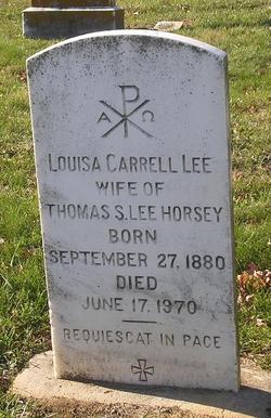 Louisa Carrell <I>Lee</I> Horsey 