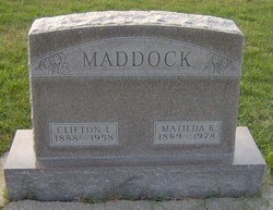 Matilda K. <I>Hartman</I> Maddock 