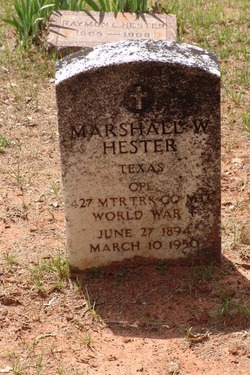 Corp Marshall Wallace Hester 