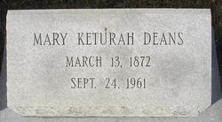 Mary Keturah <I>Owens</I> Deans 