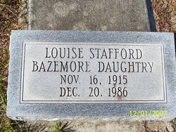 Louise <I>Stafford</I> Bazemore Daughtry 