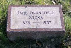 Jane <I>Dransfield</I> Stone 