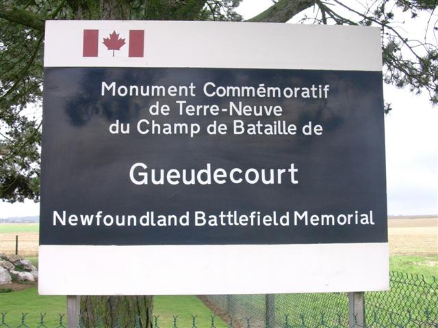 Newfoundland Battlefield Monument