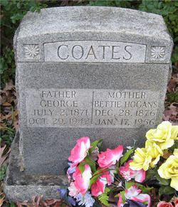Bettie Elizabeth <I>Hogan</I> Coates 