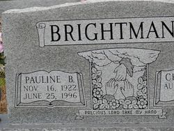 Pauline <I>Boatright</I> Brightman 