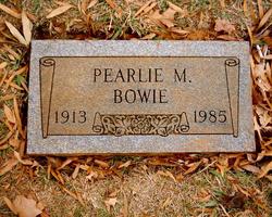 Pearlie M. Bowie 