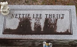 Nettie Elizabeth <I>Lee</I> Thrift 