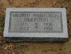 Mildred Ward <I>Hurt</I> Simonton 