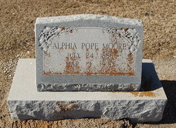 Alphia <I>Pope</I> Moore 