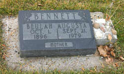 Beulah Augusta <I>Woodruff</I> Bennett 
