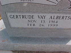 Gertrude Vay Albertson 