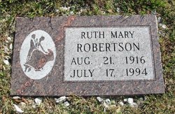 Ruth Mary <I>Francis</I> Nash Robertson 