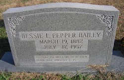 Bessie L. <I>Pepper</I> Bailey 
