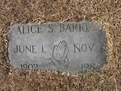 Alice Ellen <I>Swicegood</I> Barkley 