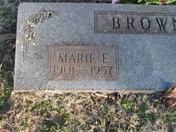 Marie Elizabeth <I>Edwards</I> Brown 