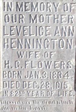 Levelice Ann <I>Hennington</I> Flowers 
