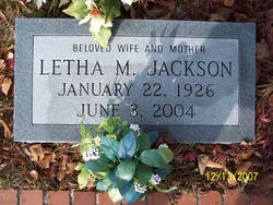 Letha <I>Morton</I> Jackson 