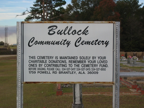 Bullock Community Cemetery