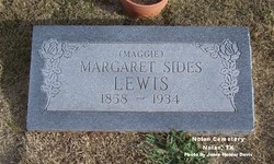 Margaret Susan “Maggie” <I>Sides</I> Lewis 