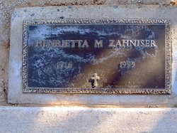 Henrietta <I>Marsh</I> Zahniser 
