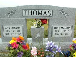 Ann <I>Conway</I> Thomas 