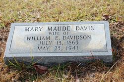 Mary Maude <I>Davis</I> Davidson 