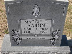 Maggie Beatrice <I>Davis</I> Aaron 