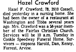 Hazel Fern <I>Weekly</I> Crawford 