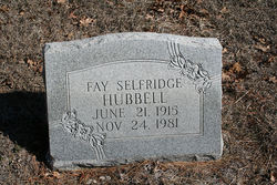 Fay Orene <I>Selfridge</I> Hubbell 