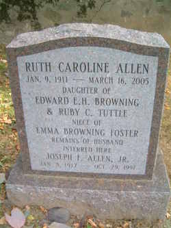 Ruth Caroline <I>Browning</I> Allen 