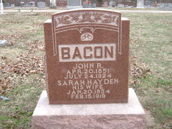Sarah <I>Hayden</I> Bacon 