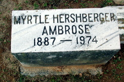 Myrtle Estelle <I>Hershberger</I> Ambrose 
