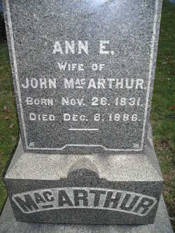 Ann Eliza <I>Mansfield</I> MacArthur 