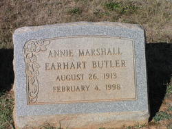Annie Elizabeth <I>Marshall</I> Earhart Butler 
