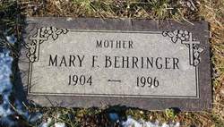 Mary Frances <I>Brogan</I> Behringer 