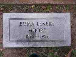 Emma Pauline Clara <I>Lenert</I> Moore 
