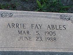 Arrie Fay <I>Moon</I> Ables 