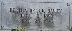 Bertha <I>Brock</I> Bailey 