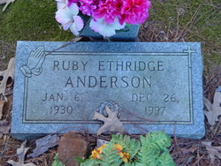 Ruby <I>Ethridge</I> Anderson 