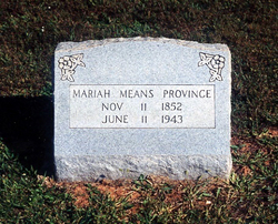 Mariah <I>Means</I> Province 