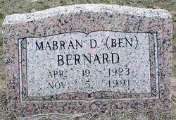 Mabran Dewey “Ben” Bernard 