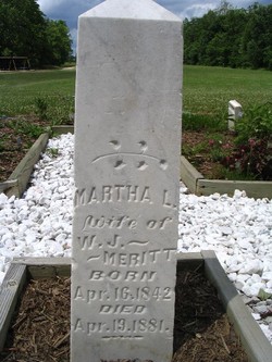 Martha L. Susan <I>Moore</I> Merritt 