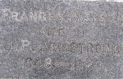 Frances Irene <I>Watson</I> Armstrong 