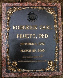 Dr Roderick Carl Pruett 