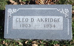 Cleo D <I>Norris</I> Akridge 